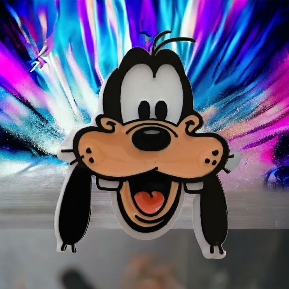 Vintage‎ Goofy Dog Pin Plastic 70s To 80s Retro Walt Disney Whimsical Pop Art